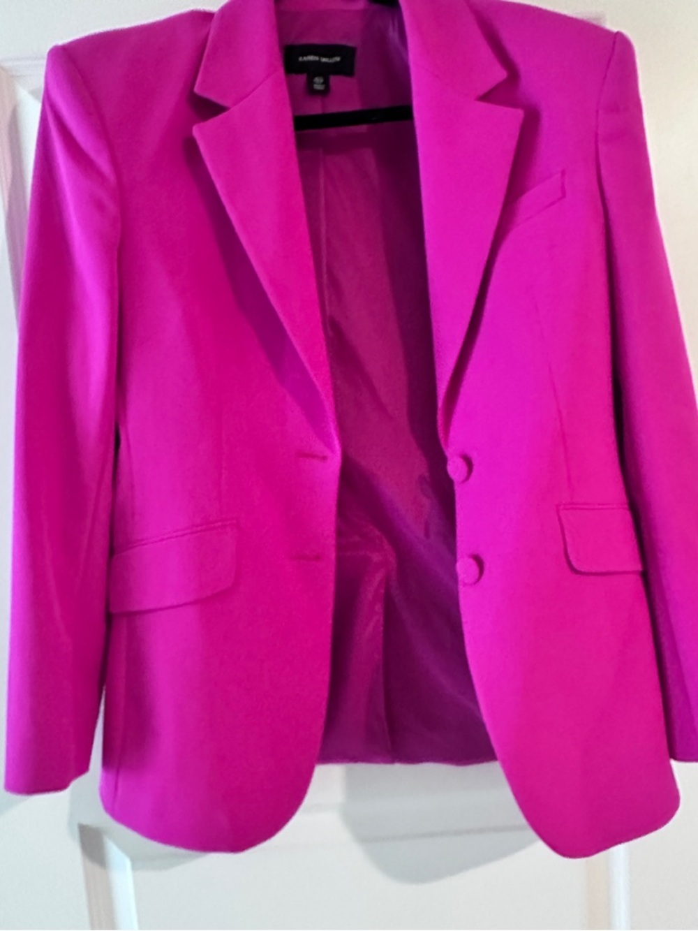Karen Millen Hot Pink Single-Breasted Blazer